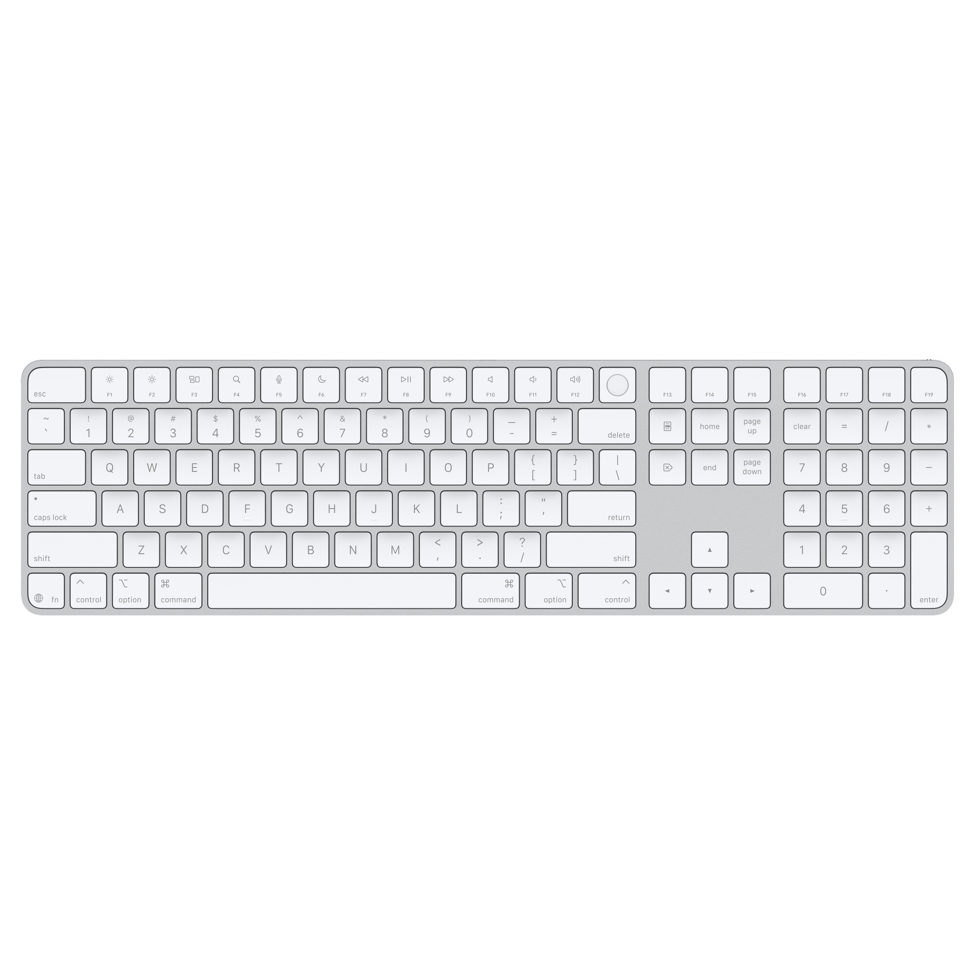 MXK73 Apple Magic Keyboard com Touch ID e teclado Numérico - Imagem 1
